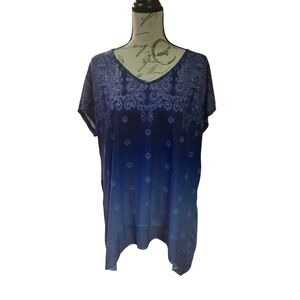 Elegant Blue Women's Top
